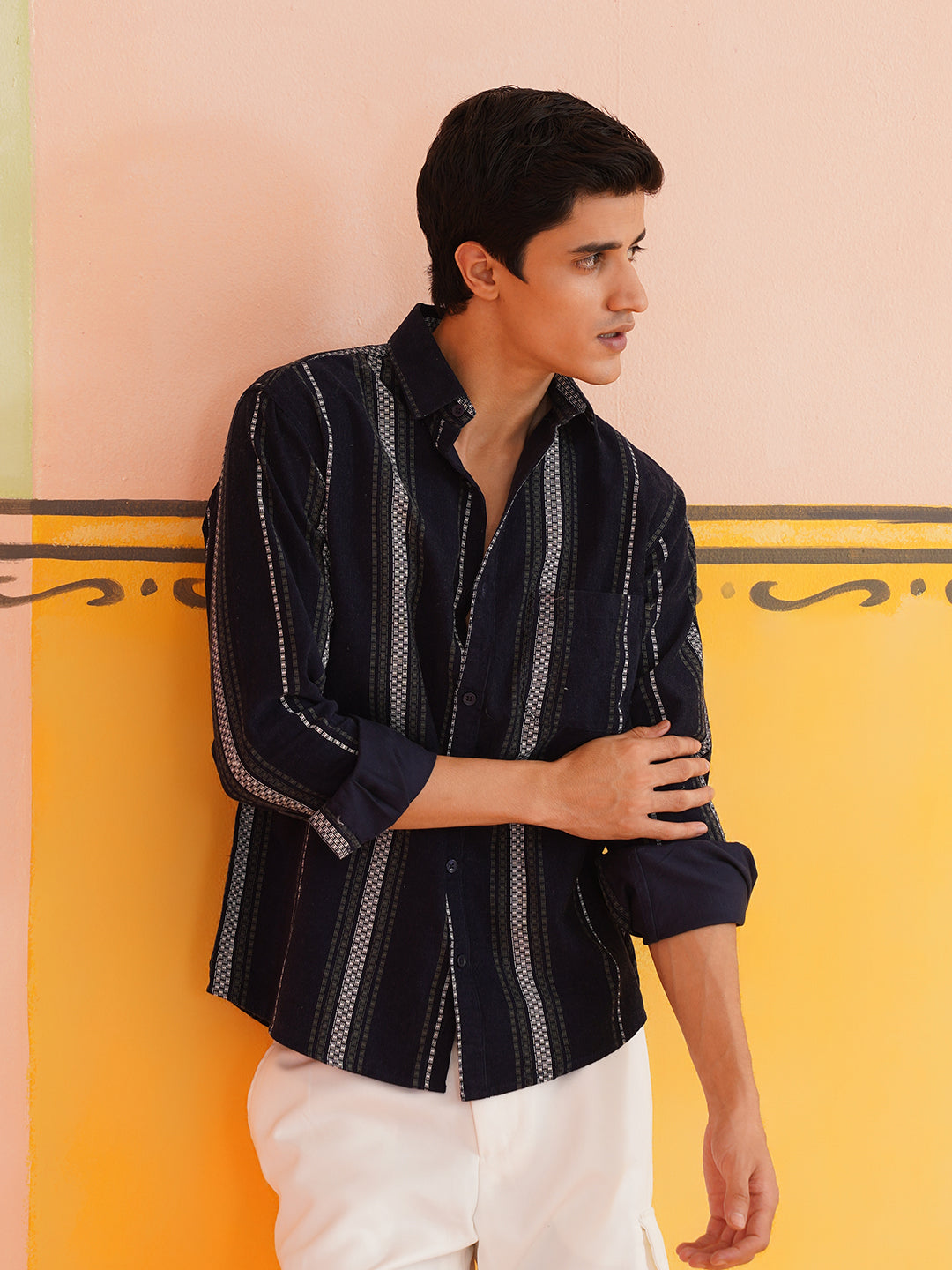 Striped Casual Shirt for Men – Indian Needle - Main Image