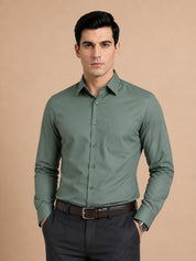 Cotton Solid Formal Shirt for Mens