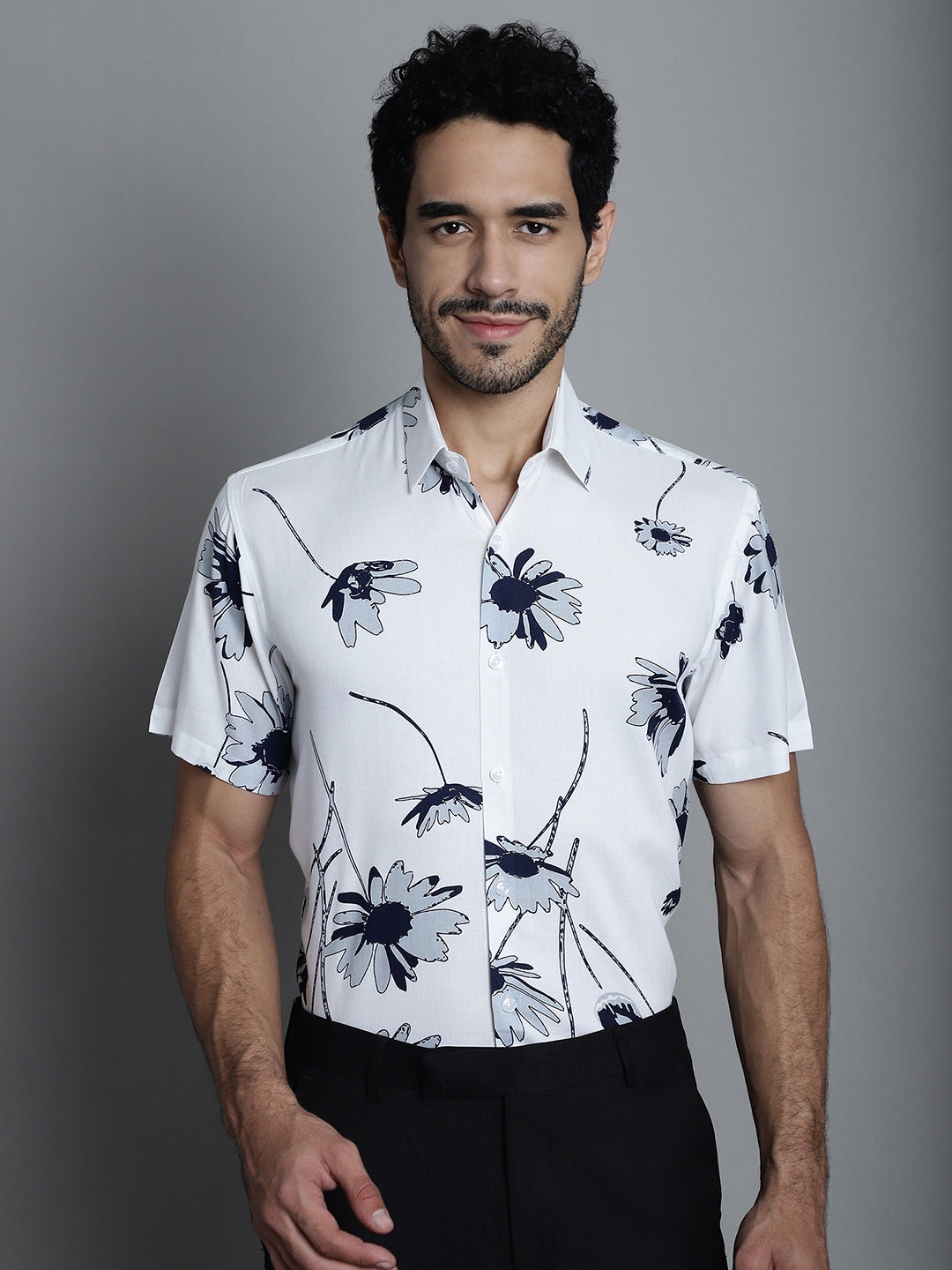 Men's Floral Printed Formal Shirts