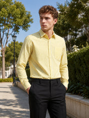 Men’s Pure Cotton Striped Formal Shirt