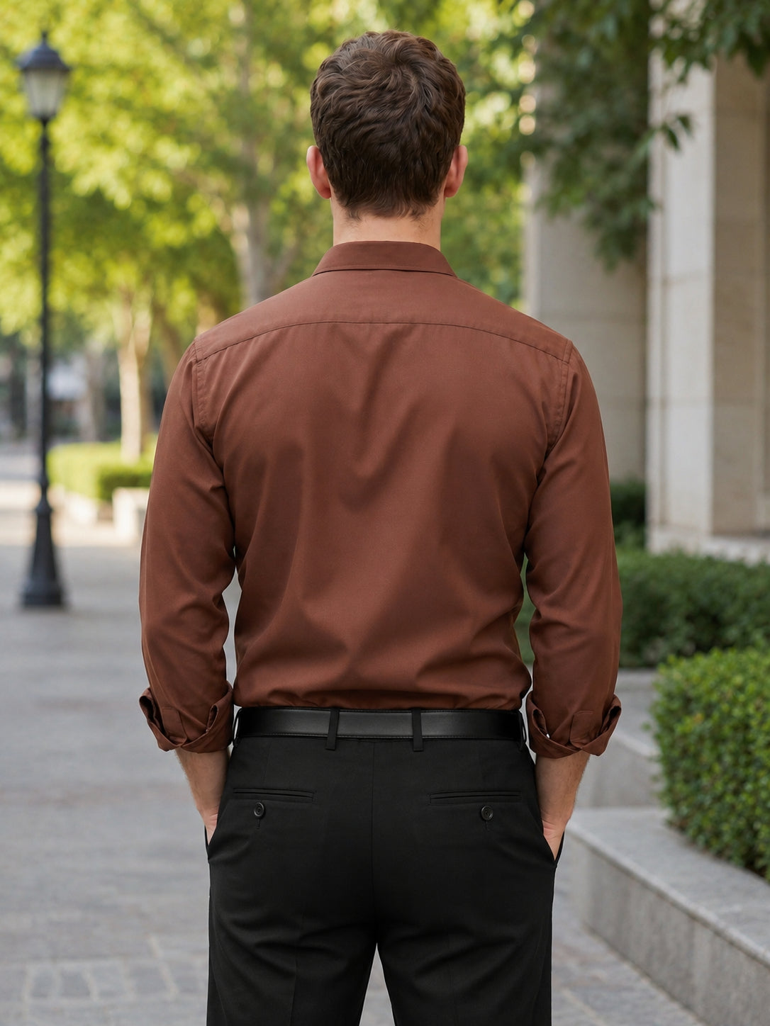 Cotton Solid Formal Shirt for Mens