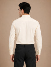 Cotton Solid Formal Shirt for Mens