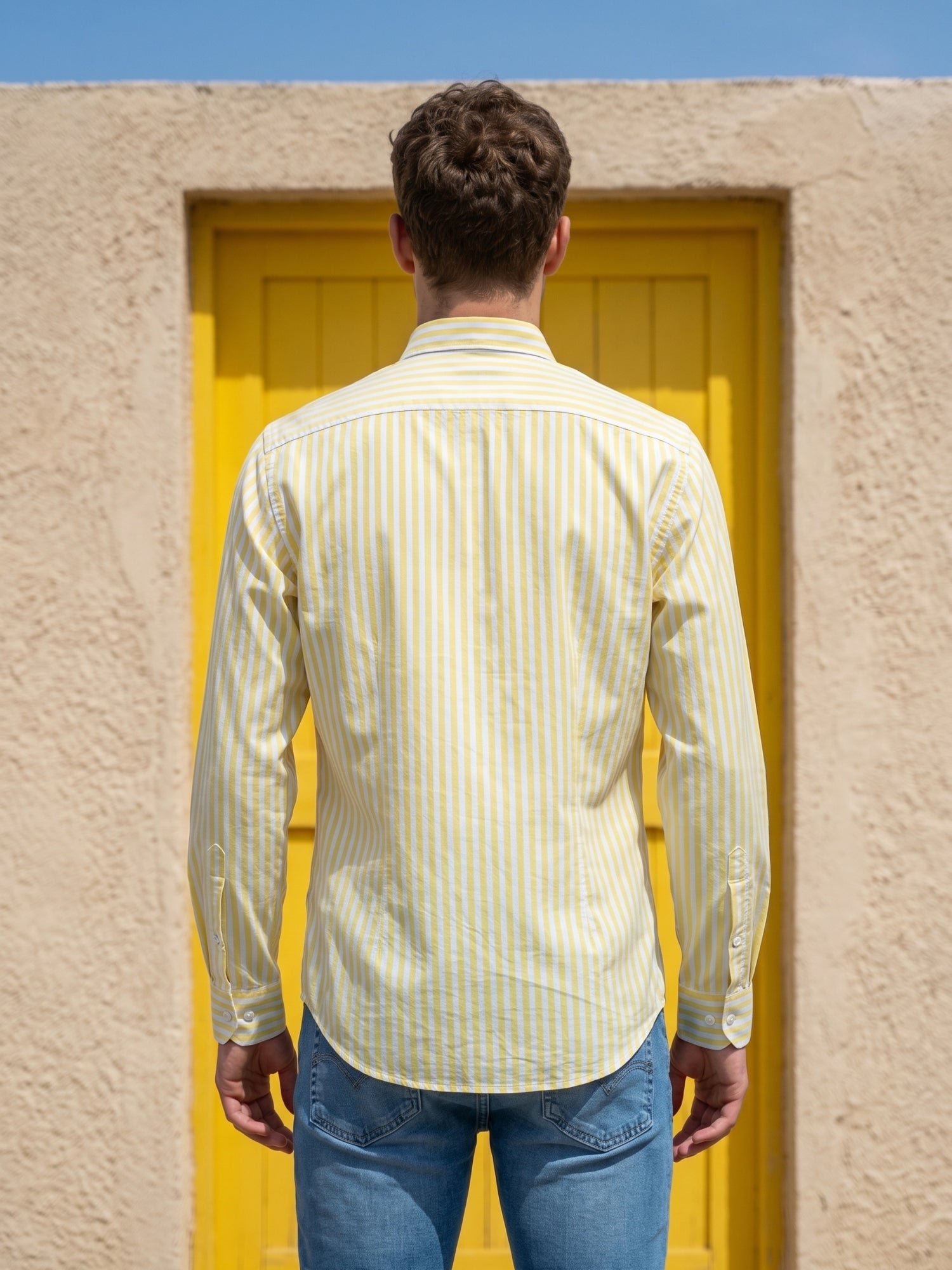 Men’s Pure Cotton Striped Casual Shirt