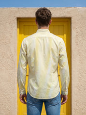 Men’s Pure Cotton Striped Casual Shirt