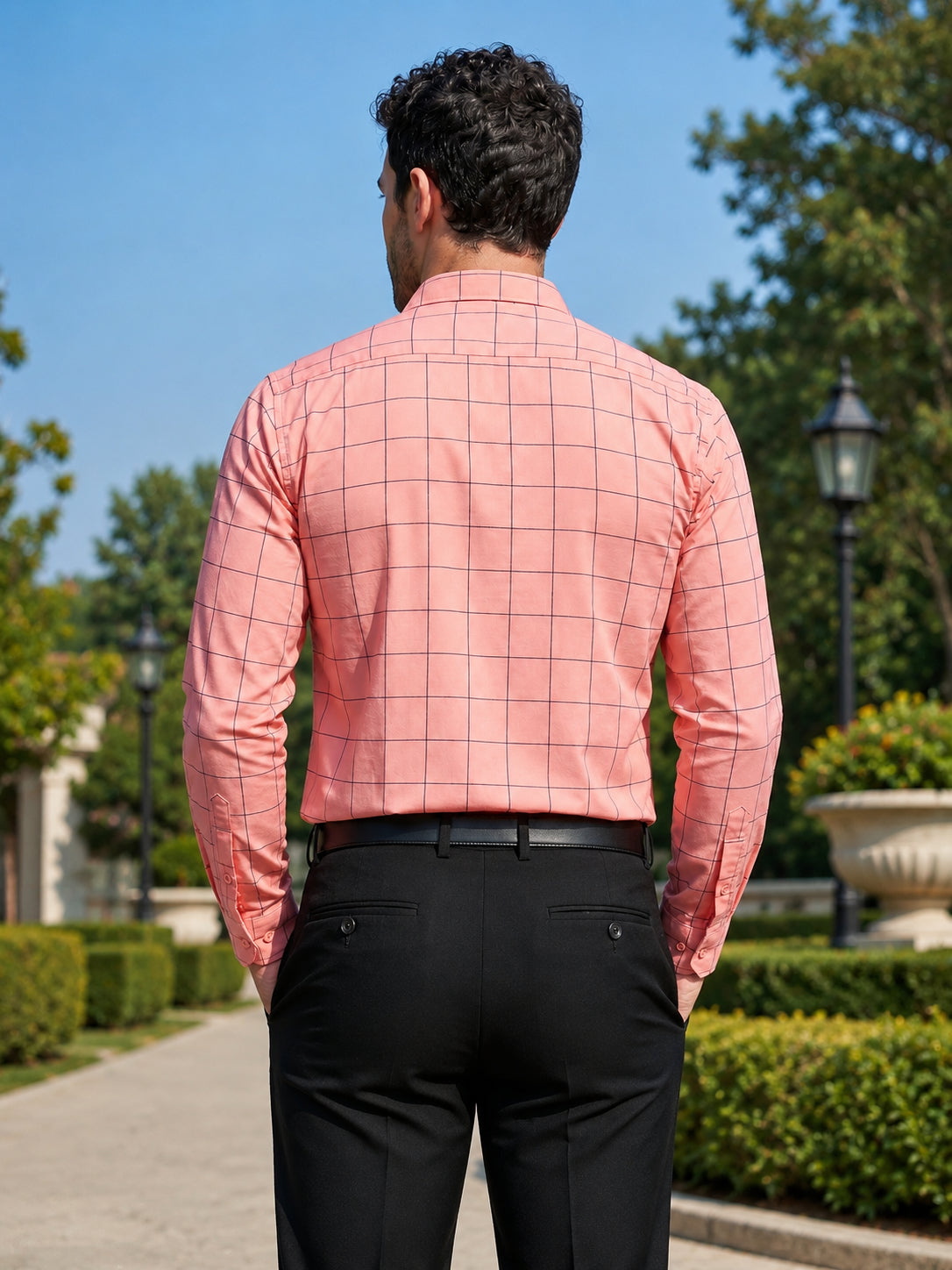 Men's Cotton Checked Formal Shirts