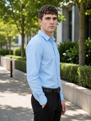 Cotton Solid Formal Shirt for Mens