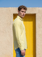 Men’s Pure Cotton Striped Casual Shirt