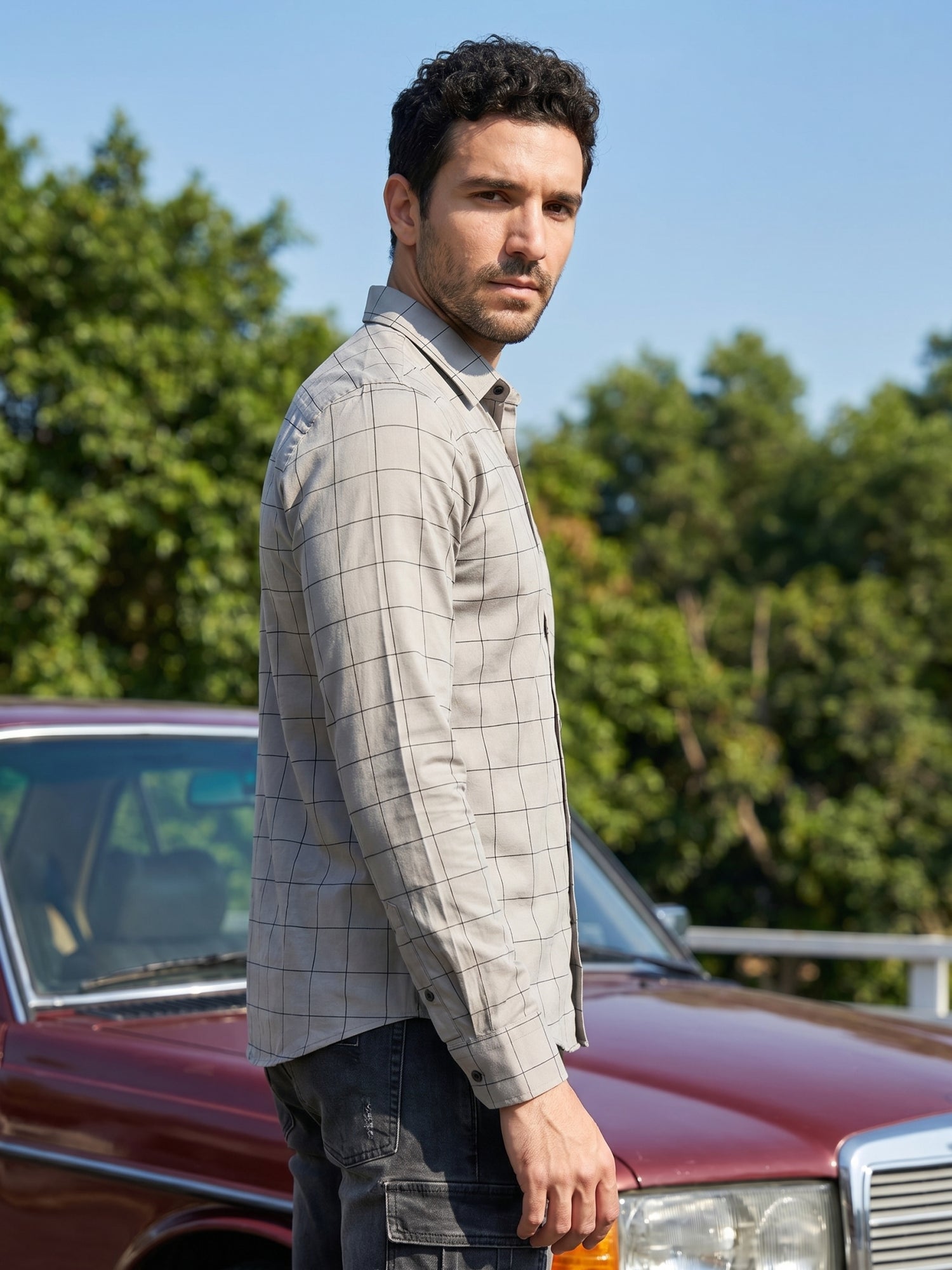 Men's Cotton Checked Casual Shirts