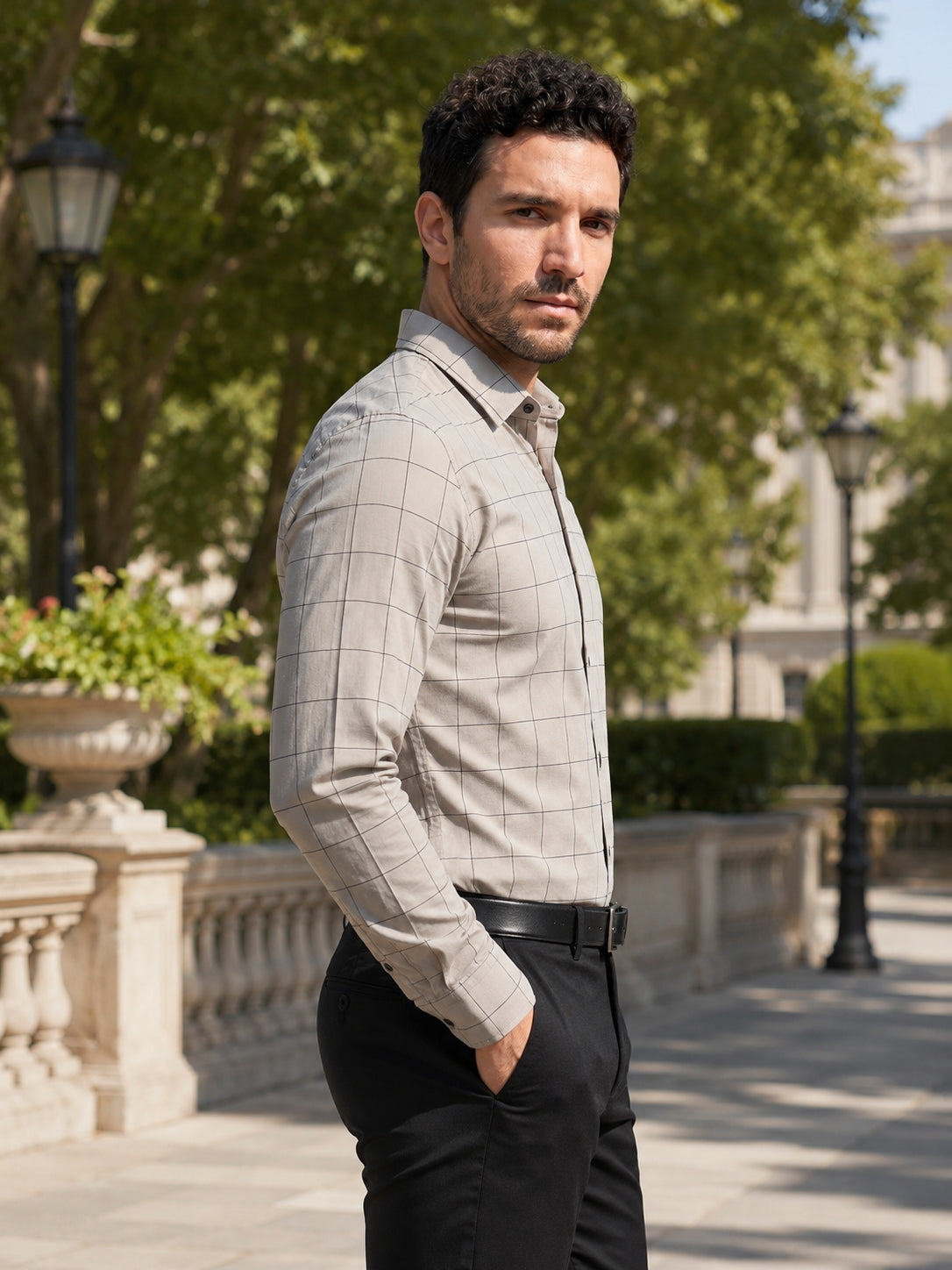 Men's Cotton Checked Formal Shirts