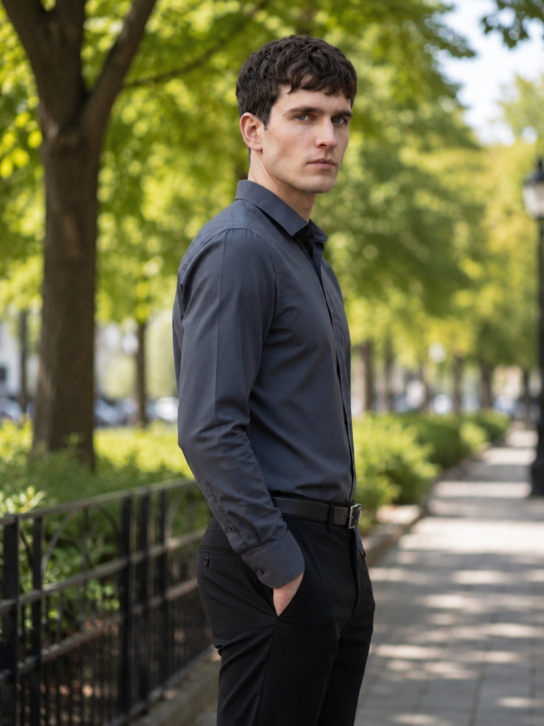 Cotton Solid Formal Shirt for Mens