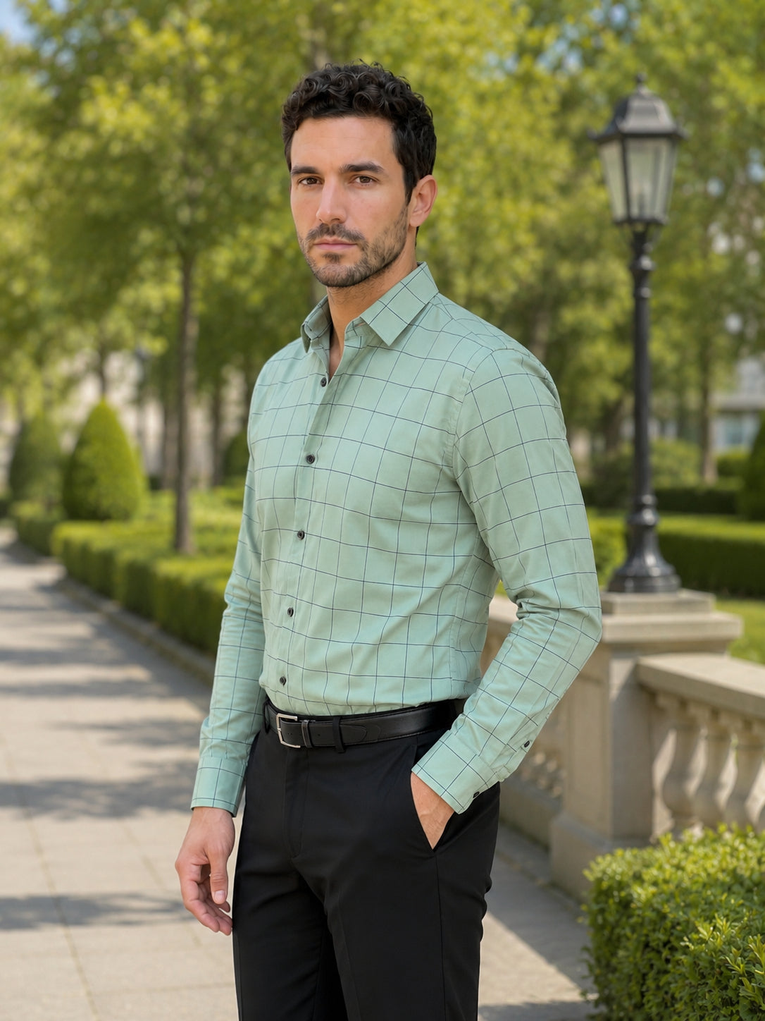 Men's Cotton Checked Formal Shirts