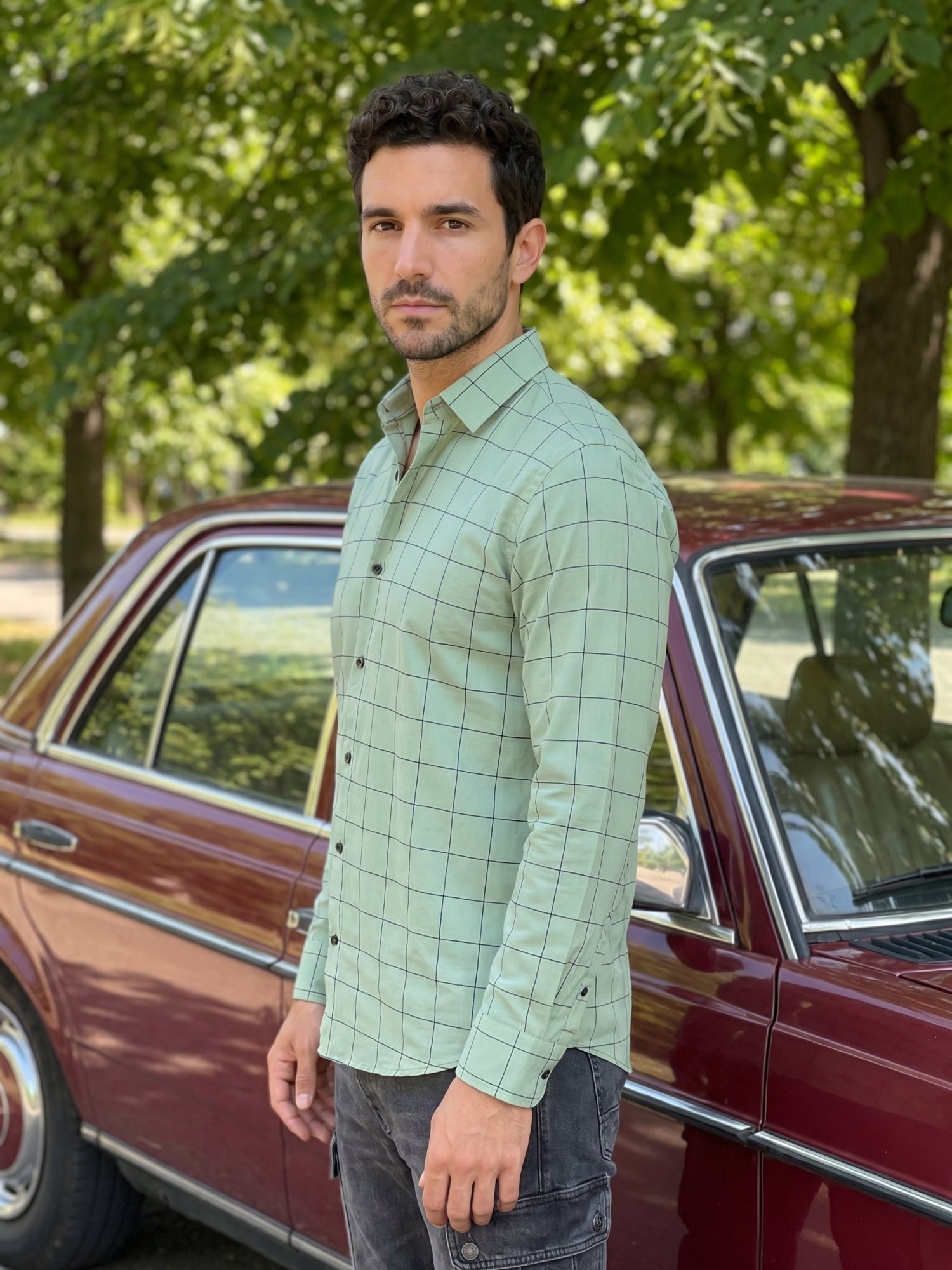 Men's Cotton Checked Casual Shirts
