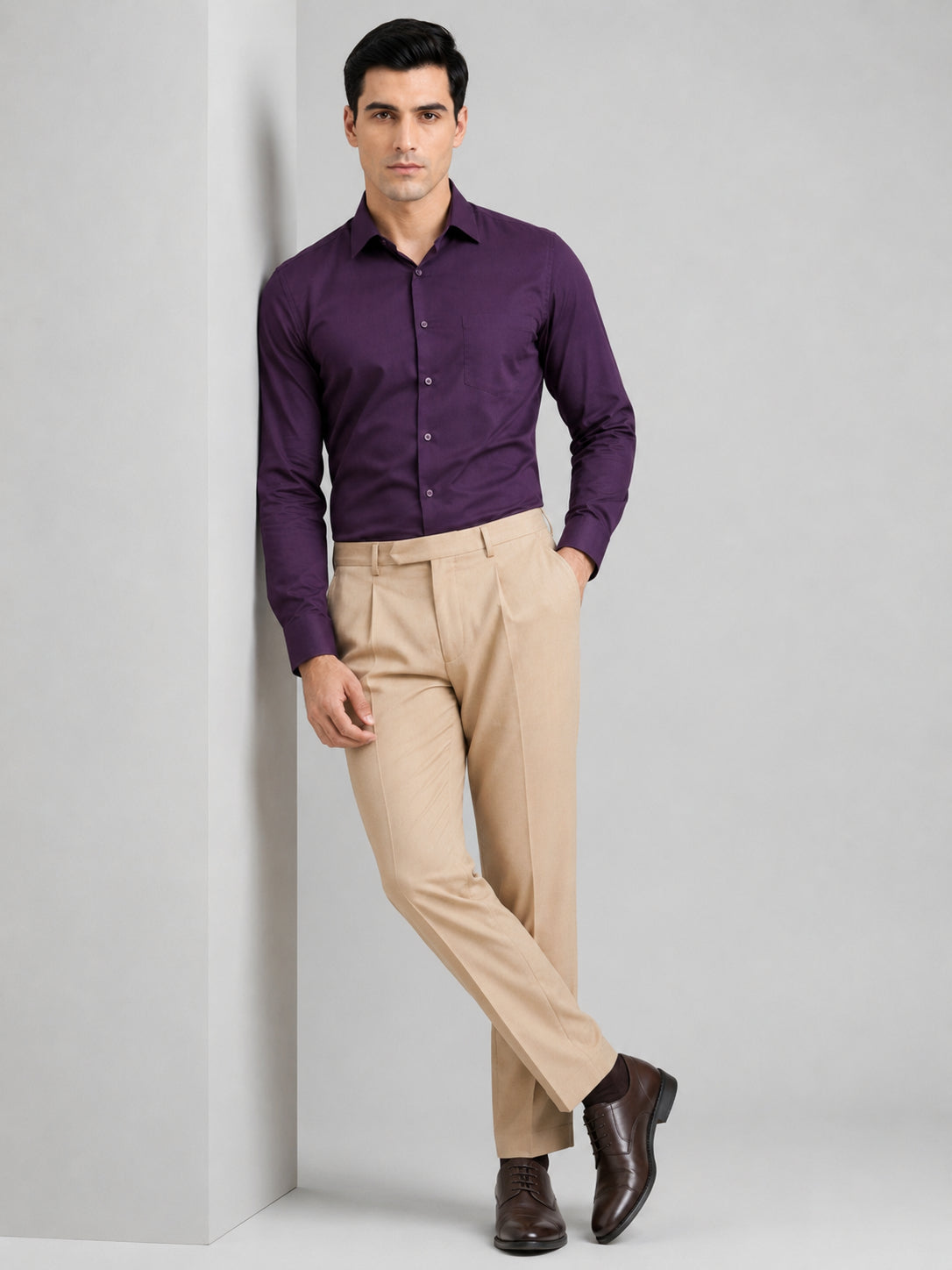 Men's Cotton Solid Formal Shirt