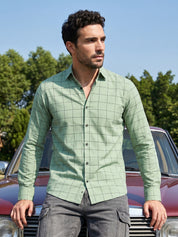 Men's Cotton Checked Casual Shirts