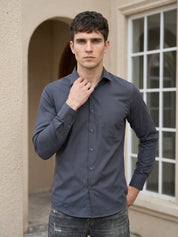 Cotton Solid Casual Shirt for Mens