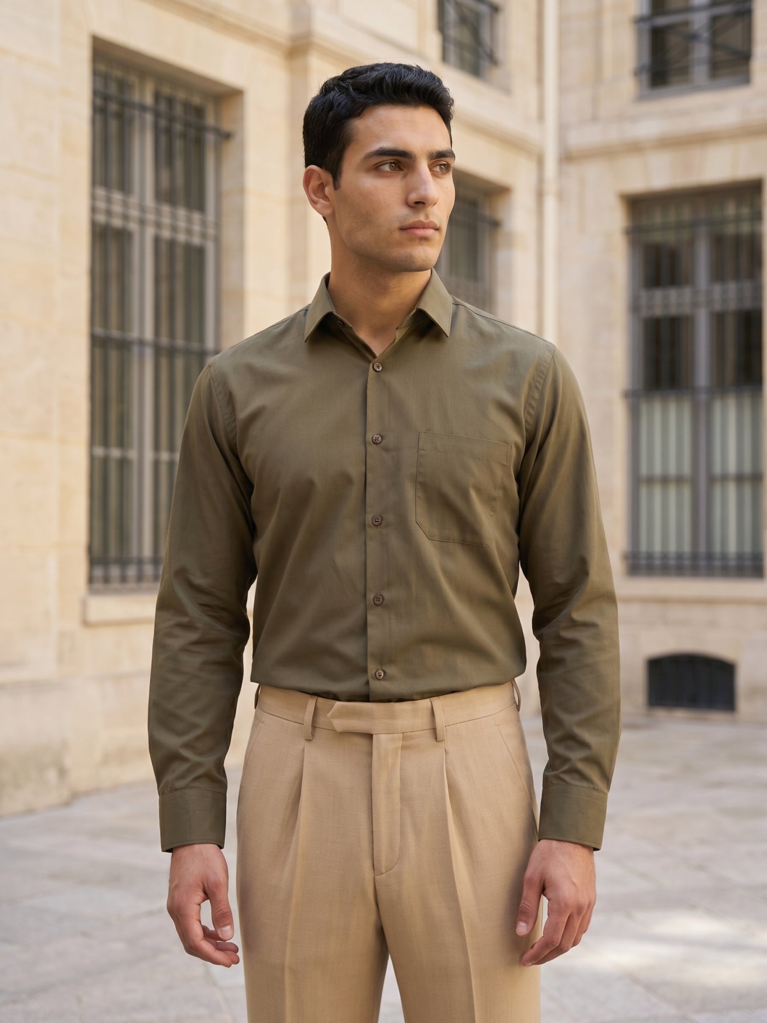 Men’s Classic Solid Casual Wear Shirt