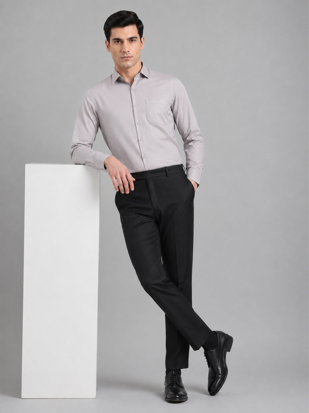 Cotton Solid Formal Shirt for Mens