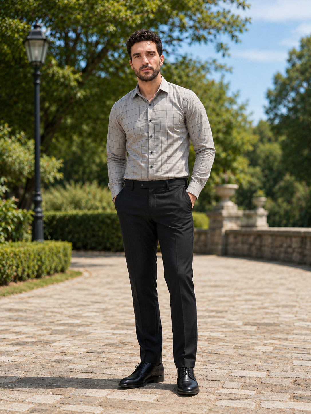 Men's Cotton Checked Formal Shirts