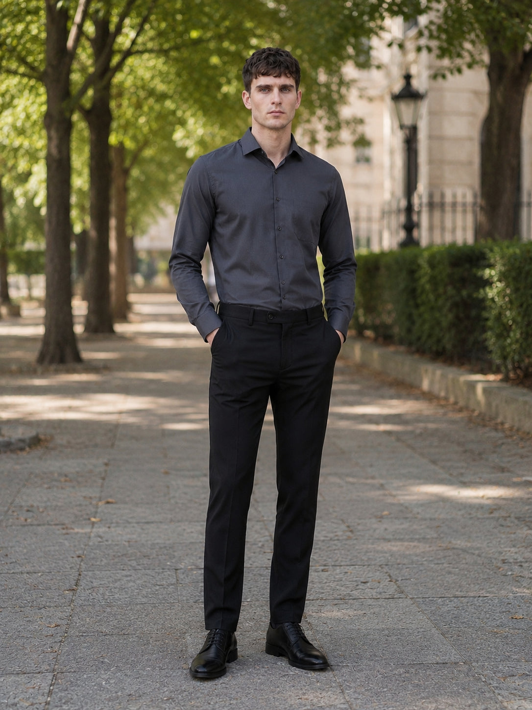 Cotton Solid Formal Shirt for Mens