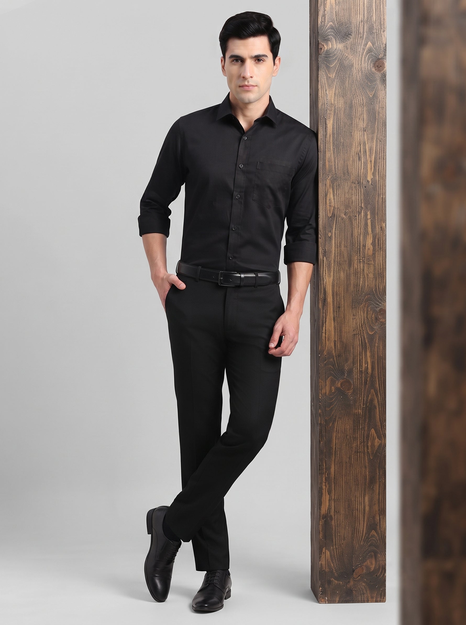Cotton Solid Formal Shirt for Mens