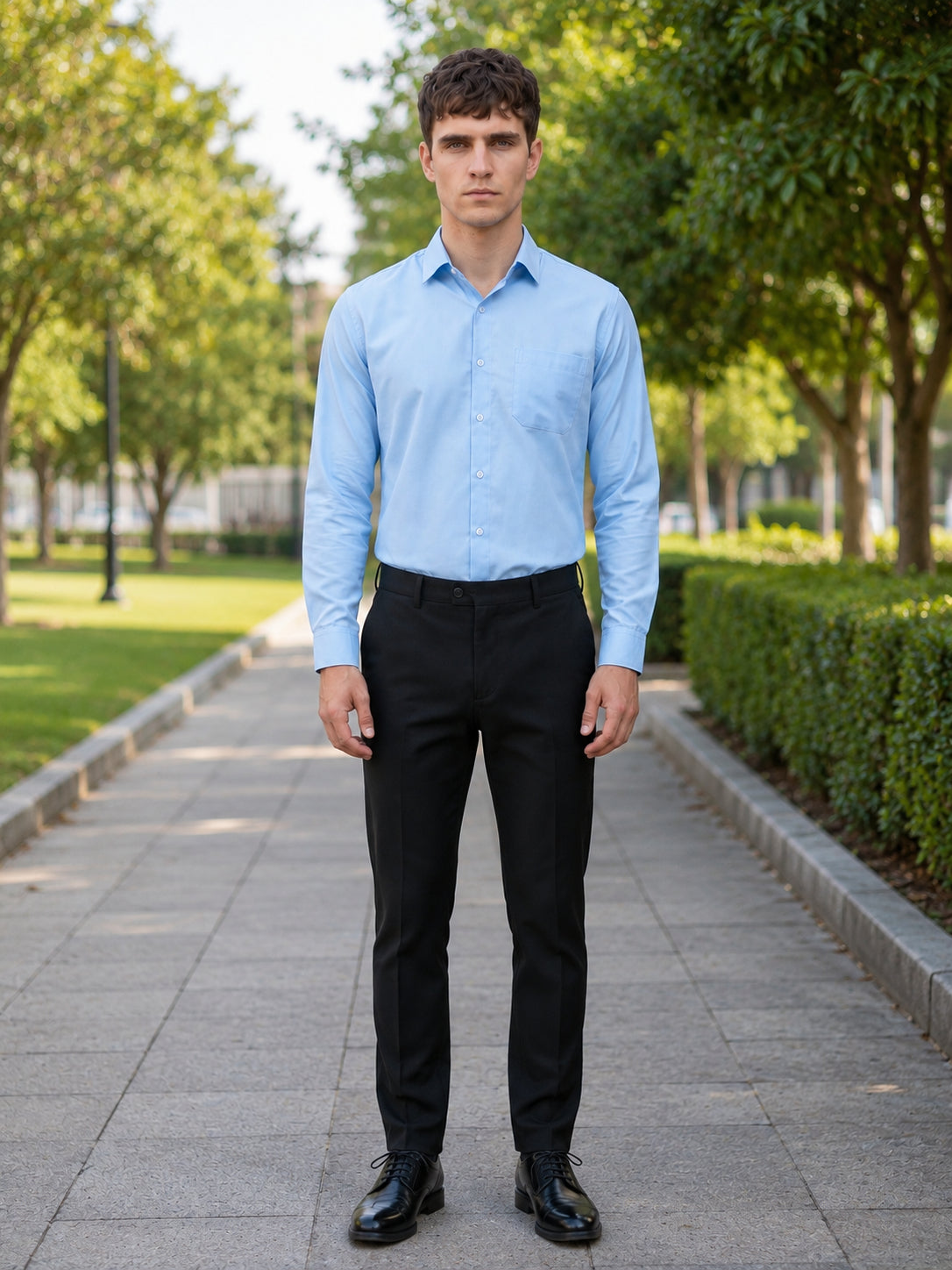 Cotton Solid Formal Shirt for Mens