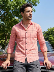 Men's Cotton Checked Casual Shirts