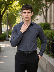 Cotton Solid Formal Shirt for Mens