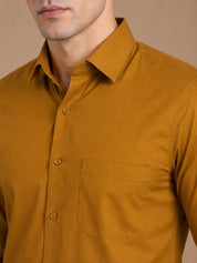 Cotton Solid Formal Shirt for Mens