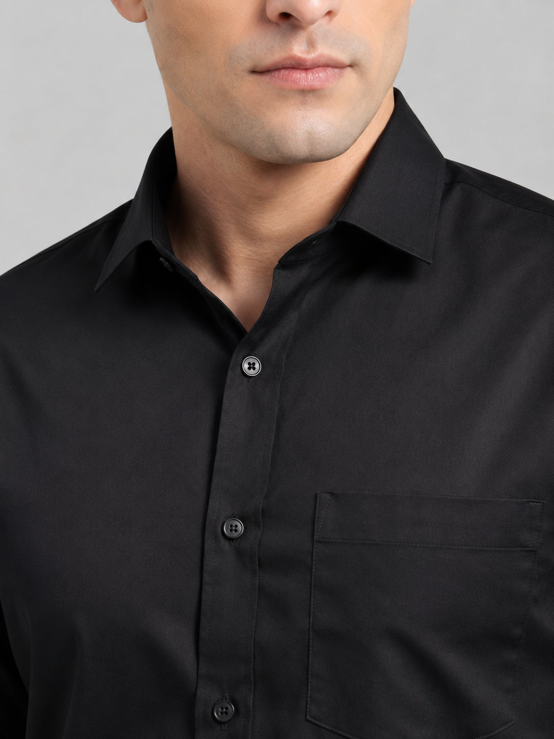 Cotton Solid Formal Shirt for Mens
