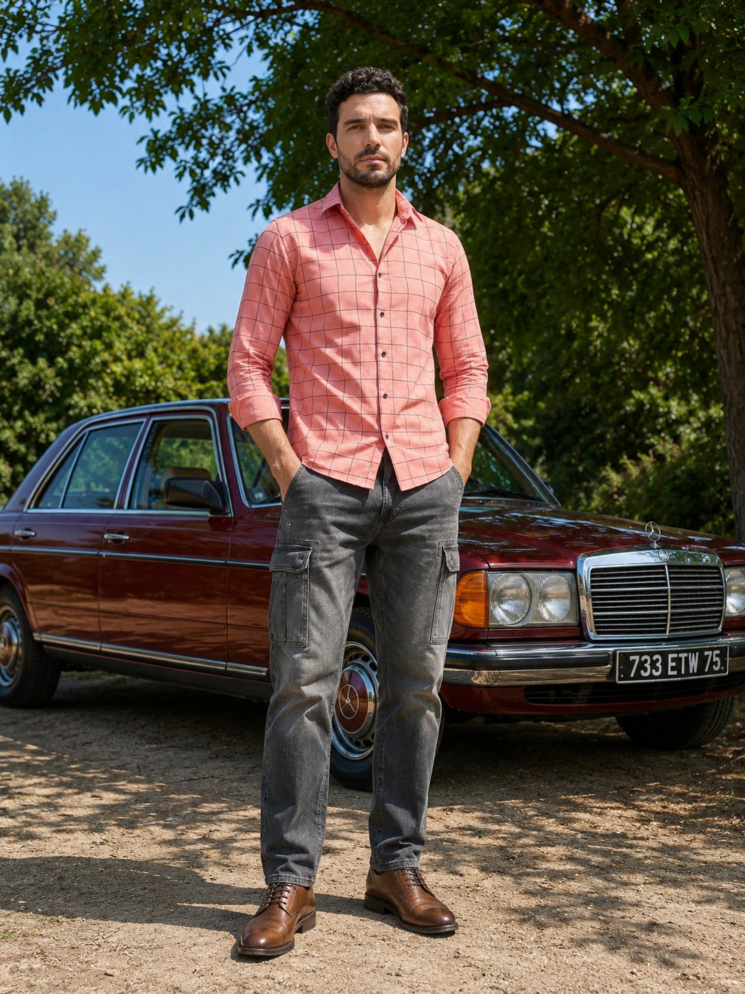 Men's Cotton Checked Casual Shirts