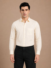 Cotton Solid Formal Shirt for Mens