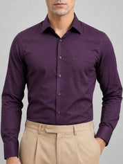 Men's Cotton Solid Formal Shirt