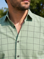 Men's Cotton Checked Casual Shirts