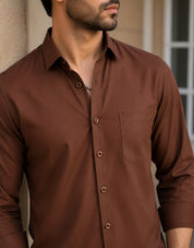 Cotton Solid Casual Shirt for Mens
