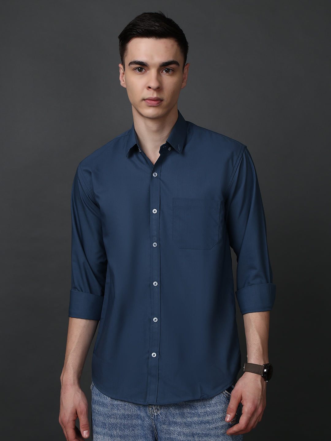 Classic Fit Cotton Shirt for Men