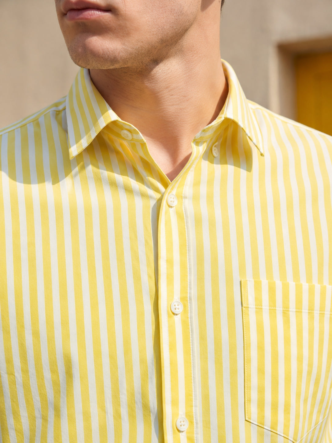 Men’s Pure Cotton Striped Formal Shirt
