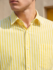 Men’s Pure Cotton Striped Casual Shirt