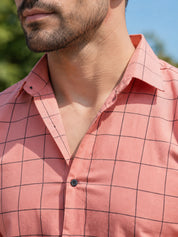 Men's Cotton Checked Casual Shirts