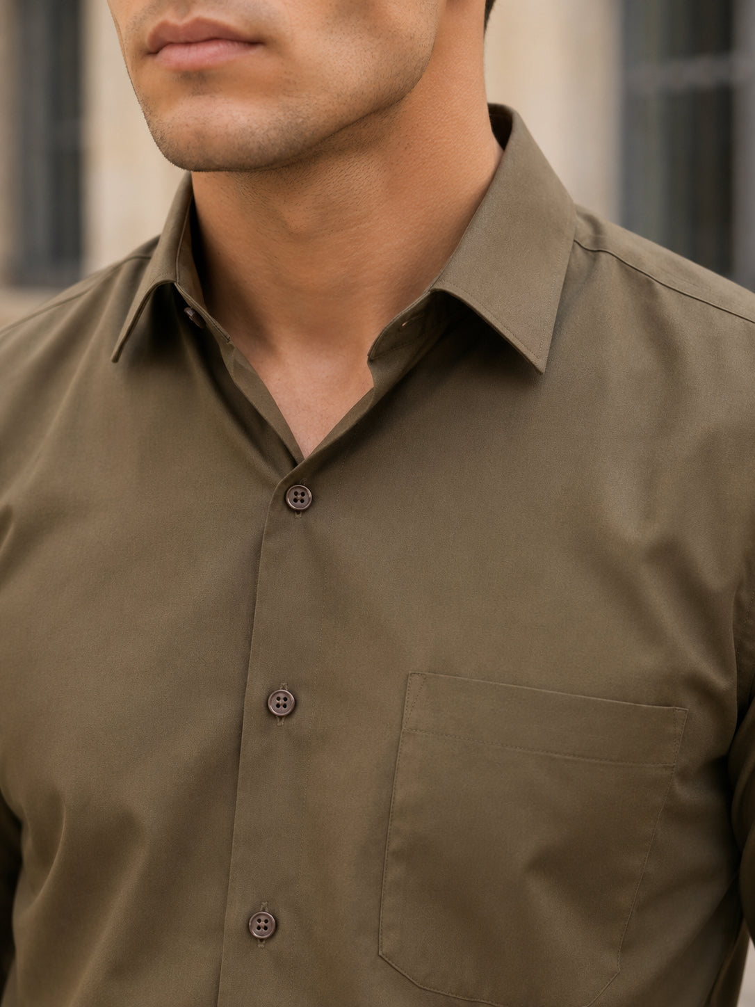 Men’s Classic Solid Casual Wear Shirt