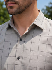 Men's Cotton Checked Casual Shirts