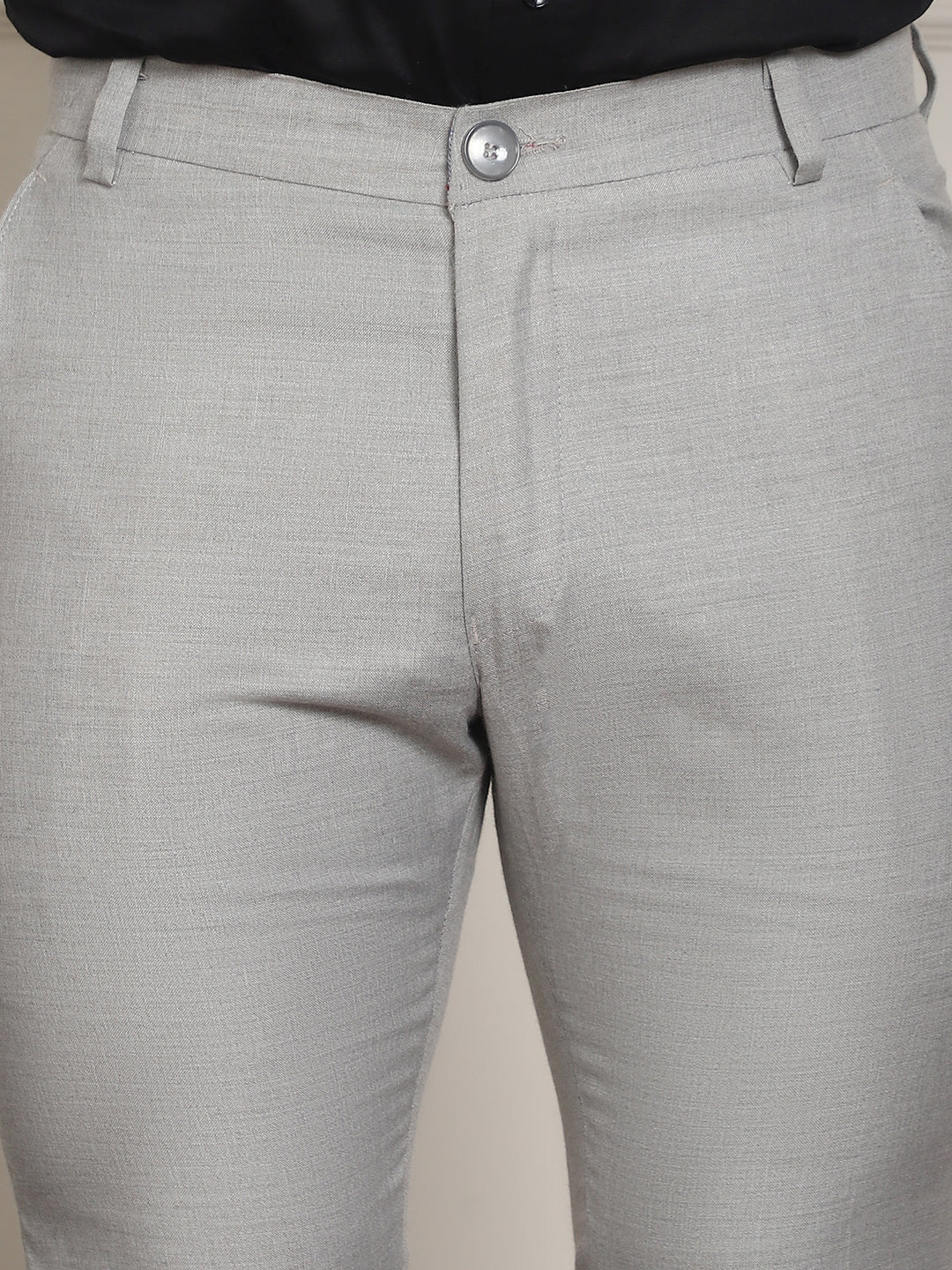 Tapered Fit Solid Trousers