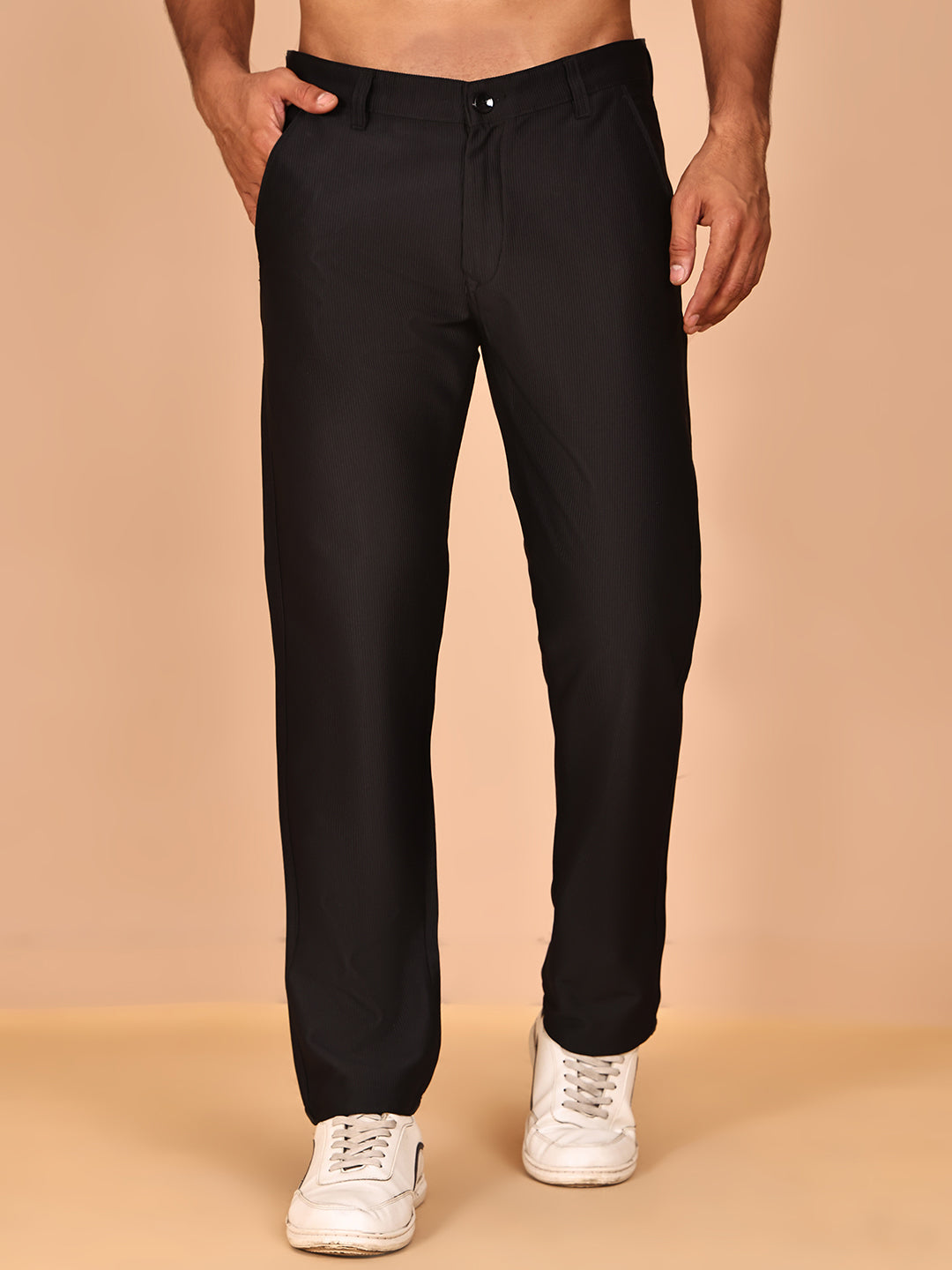 Smart Casual Cotton Blend Pants for Men