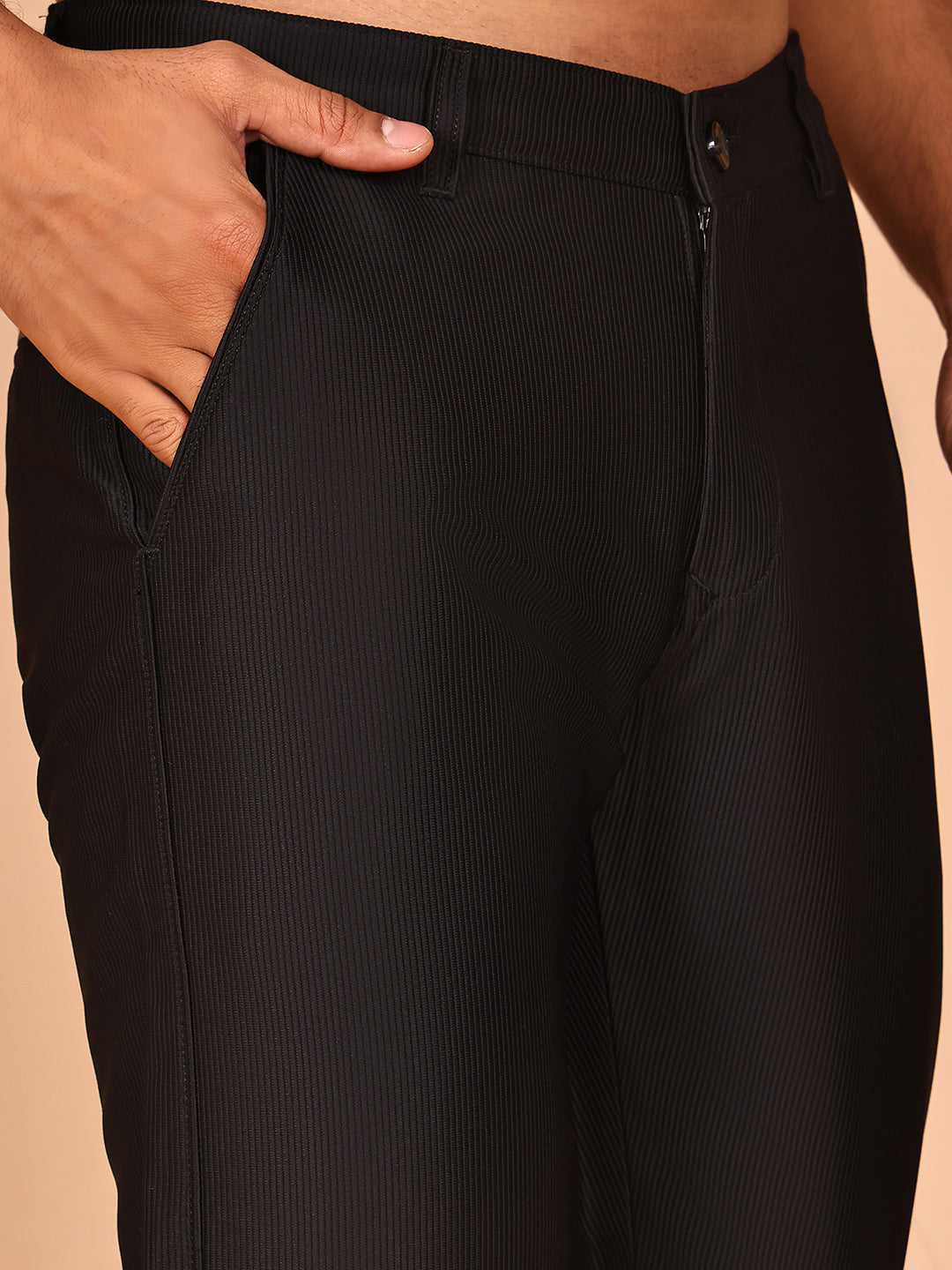 Smart Casual Cotton Blend Pants for Men