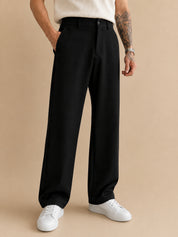 Men Straight Fit Korean Pants