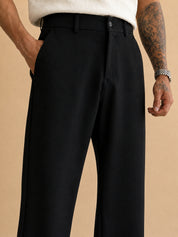 Men Straight Fit Korean Pants