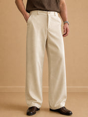 Men Straight Fit Korean Pants