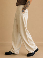 Men Straight Fit Korean Pants
