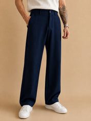 Men Straight Fit Korean Pants