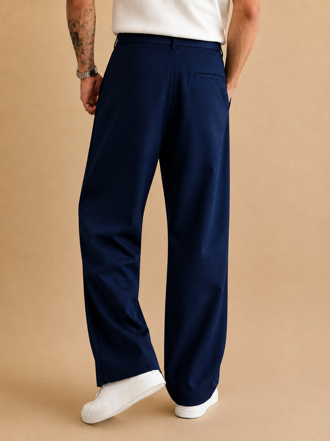 Men Straight Fit Korean Pants