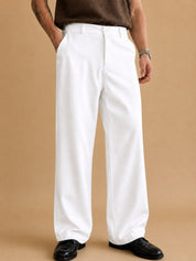 Men Straight Fit Korean Pants
